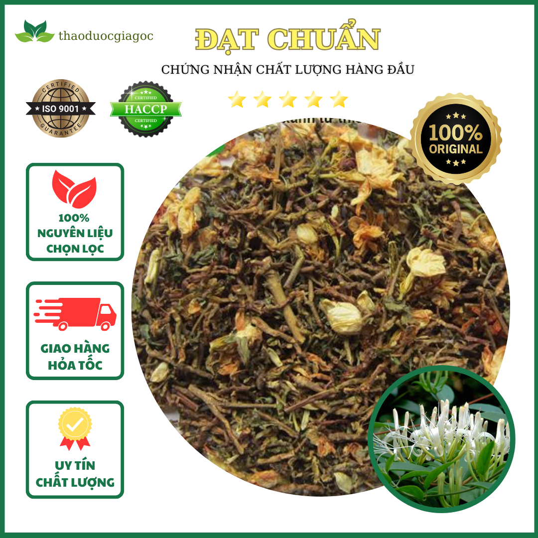 1kg trà sơn mật hồng sâm an thần mát gan.