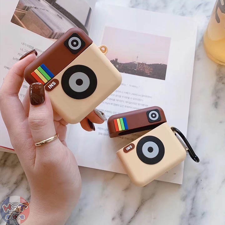 Case airpods Máy ảnh 3 Pro 1/2 - vỏ bảo vệ hộp đựng tai nghe airpod 1090CAINS