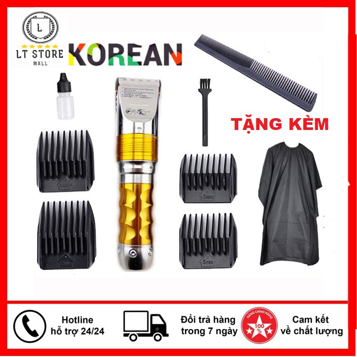 [BIG SALE 50%] Tông Đơ Cắt Tóc Cạo Viền HUERBO F10 Cao Cấp 2 Pin Cực Trâu Tặng Lược Và Áo Choàng- Tăng Đơ Cắt Tóc Cạo Viền Cao Cấp Máy Chạy Êm An Toàn