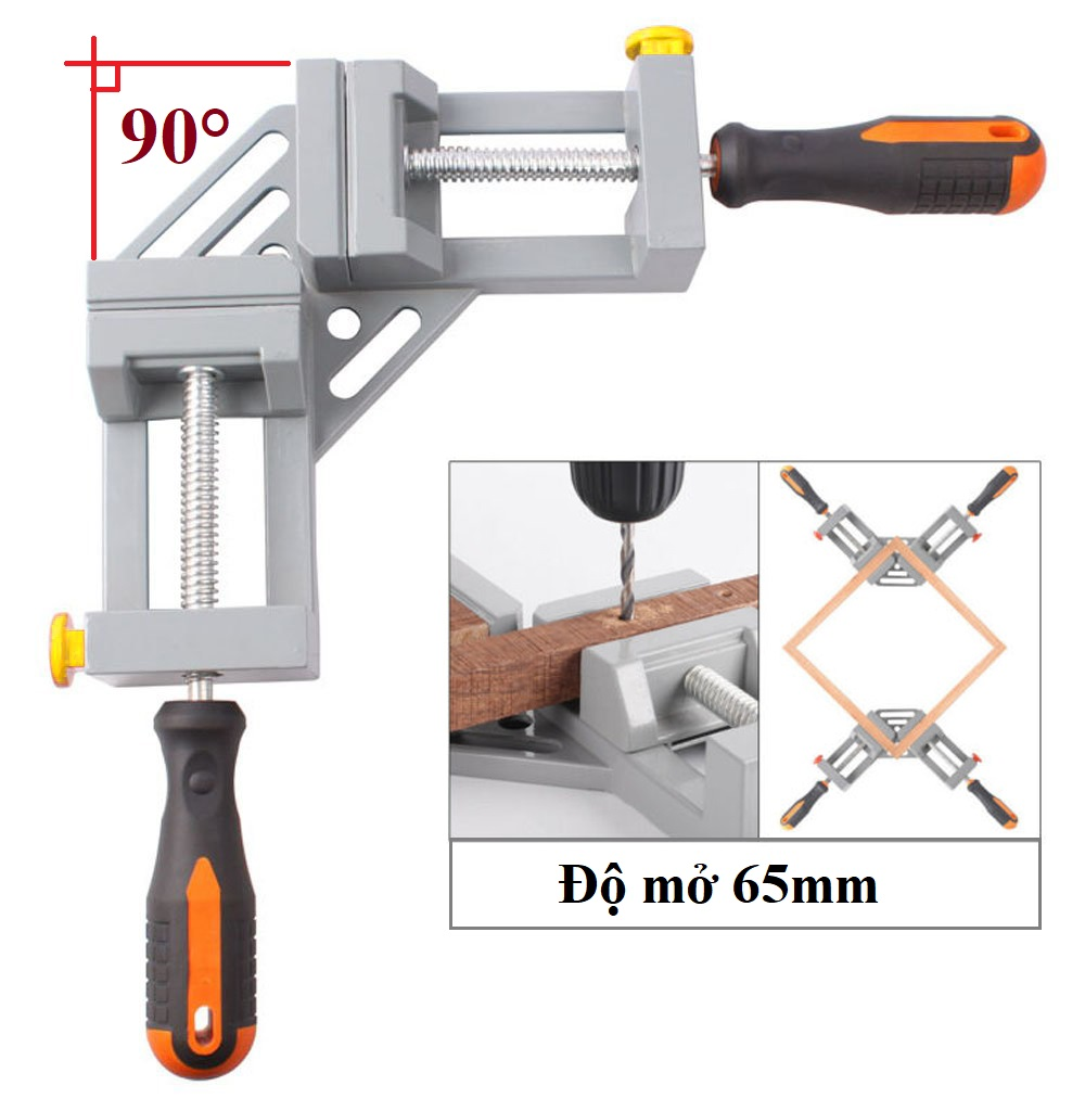 Ê tô kẹp góc vuông cỡ lớn - Đổ mở 65mm