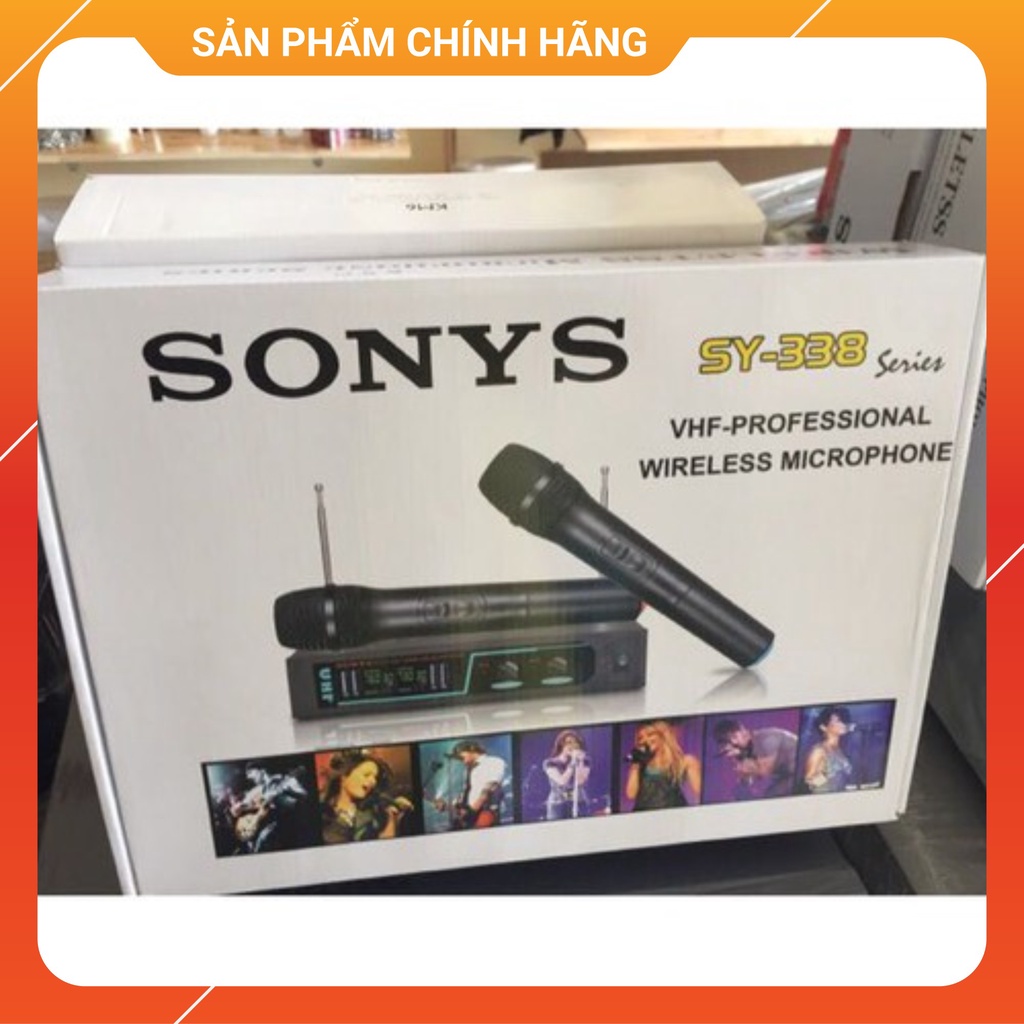 Bộ micro không dây sonys sy-338 âm thanh cực hút,chống hú tốt