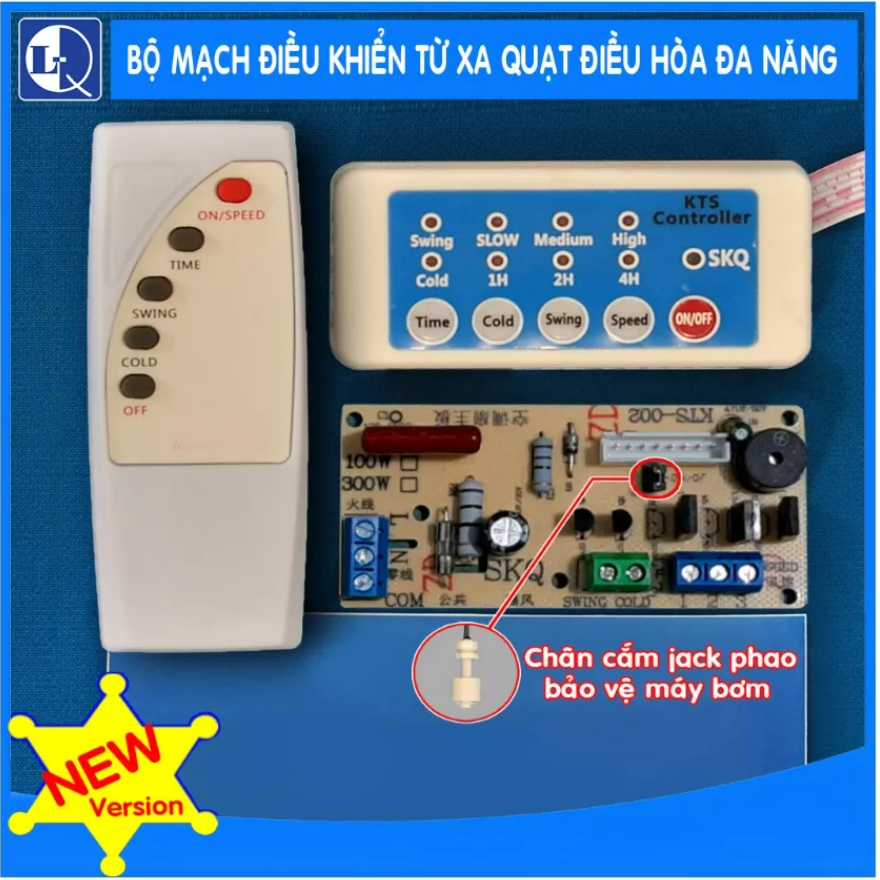 Mạch quạt điều khiển từ xa cho Quạt phun sương quạt hơi nước quạt điều hòa loại tốt có phao