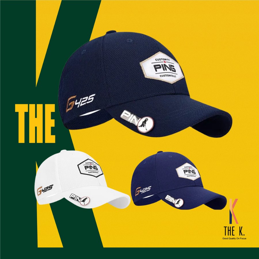 Mũ lưỡi trai chơi golf 3 màu chữ đính huy hiệu - golf hat