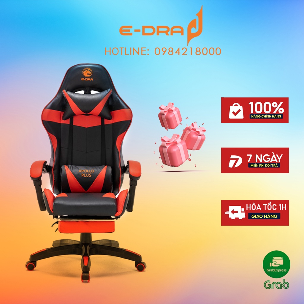Ghế game edra apollo plus fabric egc227 chính hãng bảo hành 12 tháng