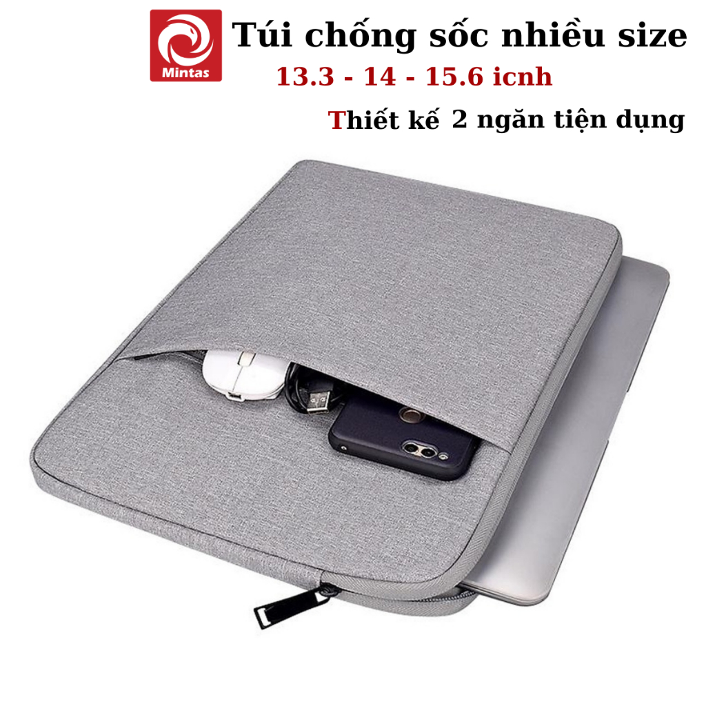 Túi bảo vệ laptop. đệm chống sốc laptop các loại 13 inch 14inch 15inch mt004.