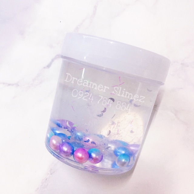 Kho báu biển cả| slime trong siêu đặc và dẻo | slime an toàn chất lượng giá rẻ | clear slime