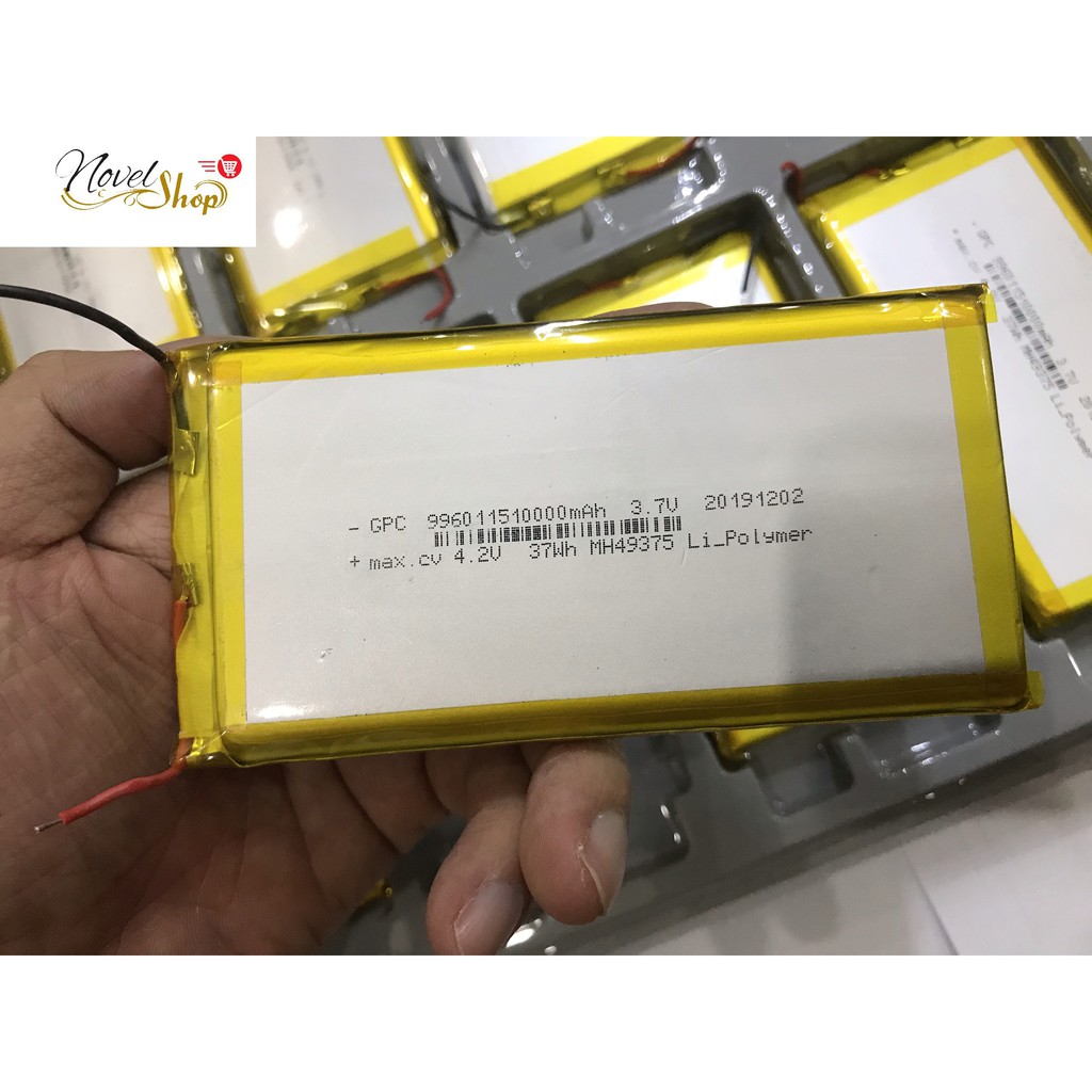 Pin Lithium-Polymer 3.7V 10000mAh 9960115 mới  Chuẩn dung lượng - Có mạch bảo vệ