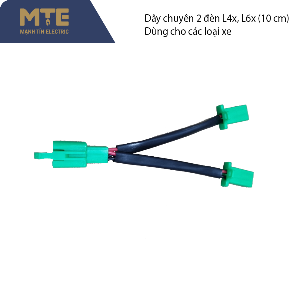 Dây chuyển 2 đèn trợ sáng L4x Và L6x loại ngắn - tặng kèm jack và coss