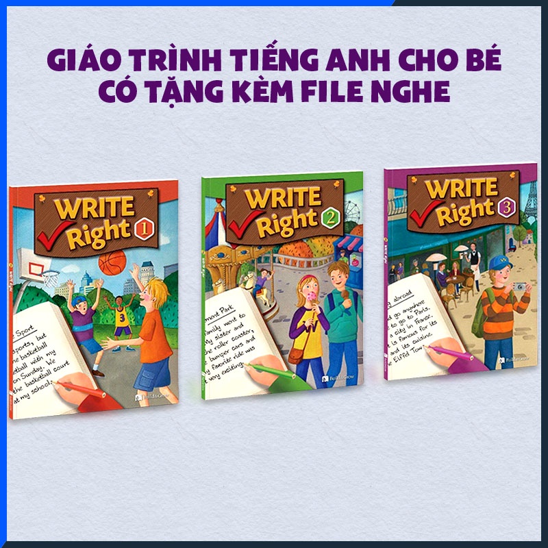 Right Write tr.ọ.n b.ộ 1 2 3 tặng kèm file nghe
