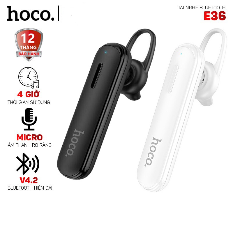 Tai nghe bluetooth hoco e36 new chống ồn cao cấp - bảo hành chính hãng 12 tháng 1 đổi 1