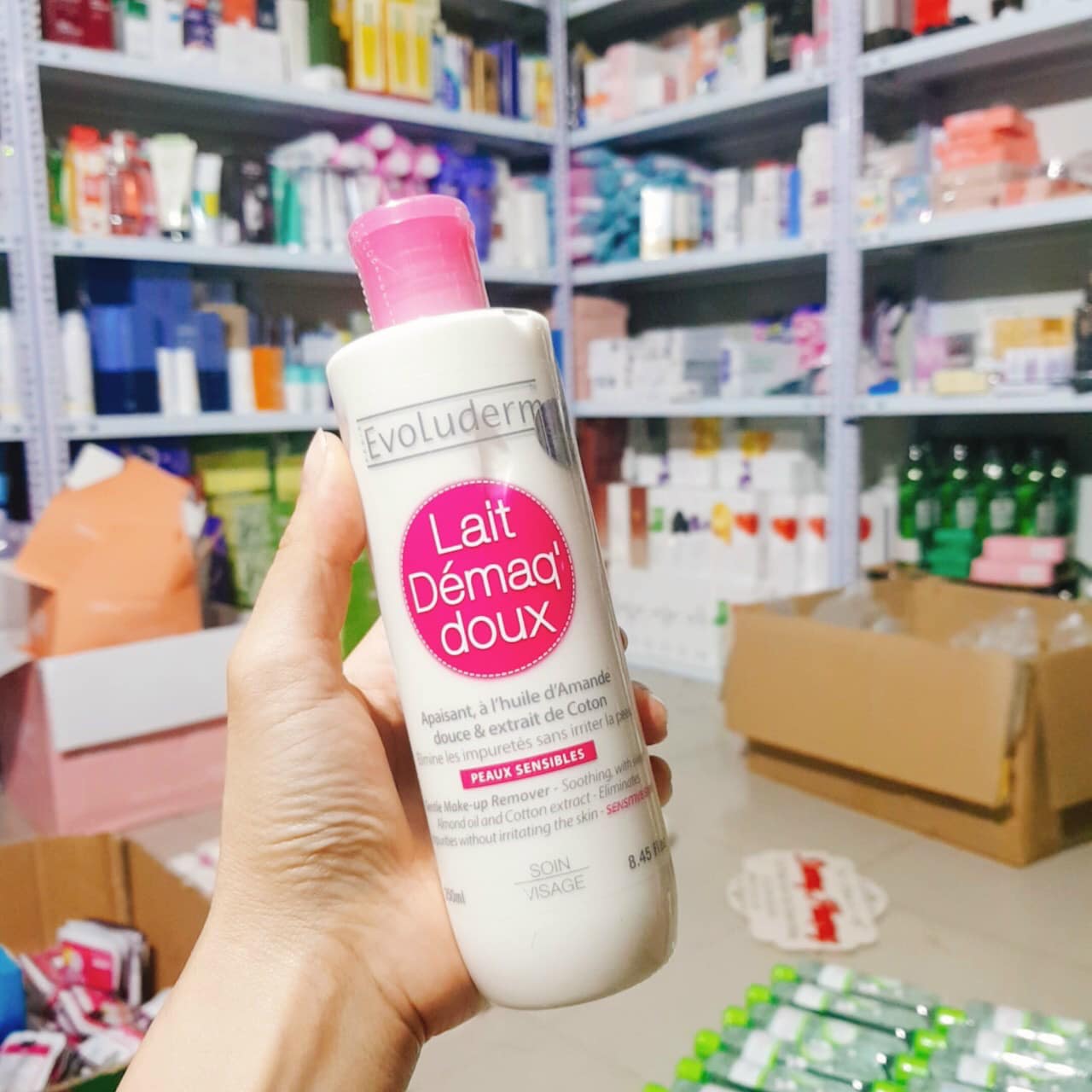 [Có hóa đơn] - Sữa tẩy trang Evoluderm Lait Démaq' Doux 250ml