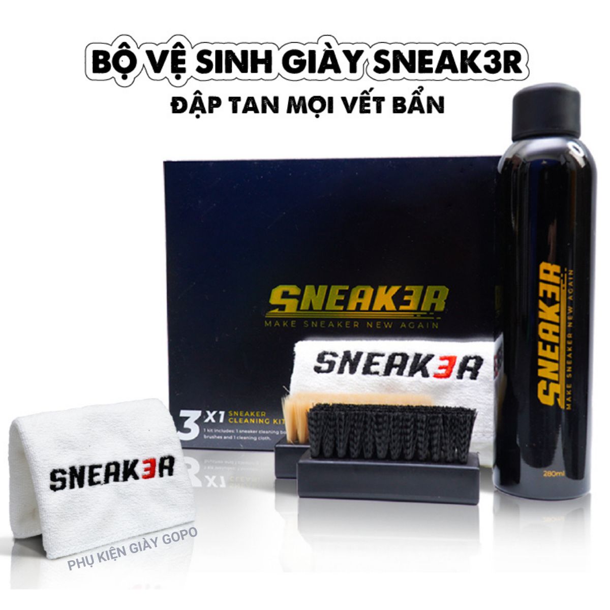 Bộ vệ sinh làm sạch giày sneaker chuyên sâu hiệu quả - sneak3r