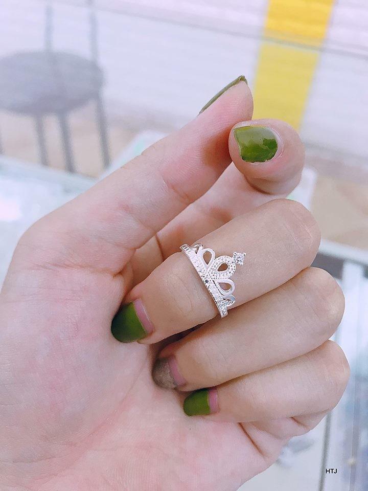 Nhẫn vương miện bạc ta - nhẫn nữ cao cấp - nhẫn bạc nữ