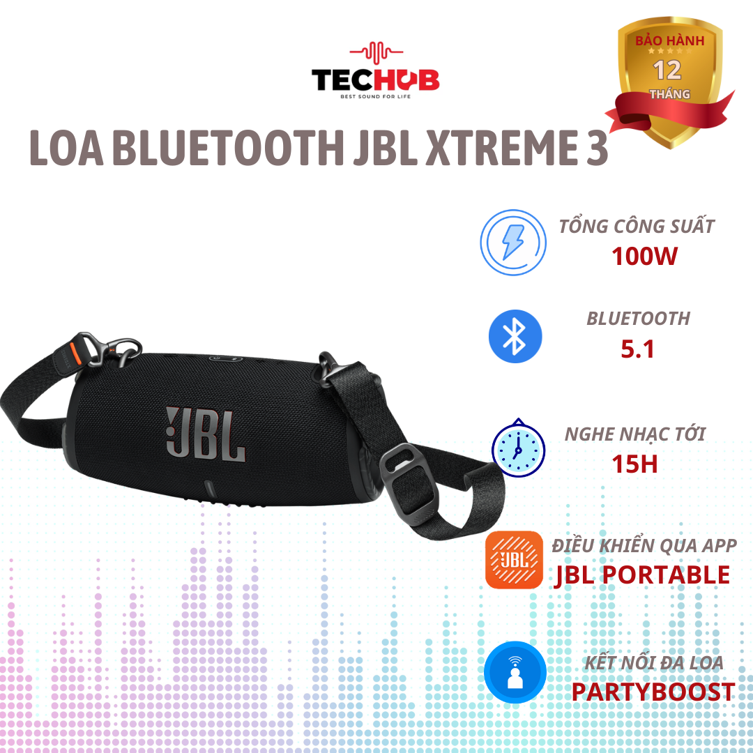 Loa Bluetooth JBL Xtreme 3 - Hàng Chính Hãng phân phối PGI