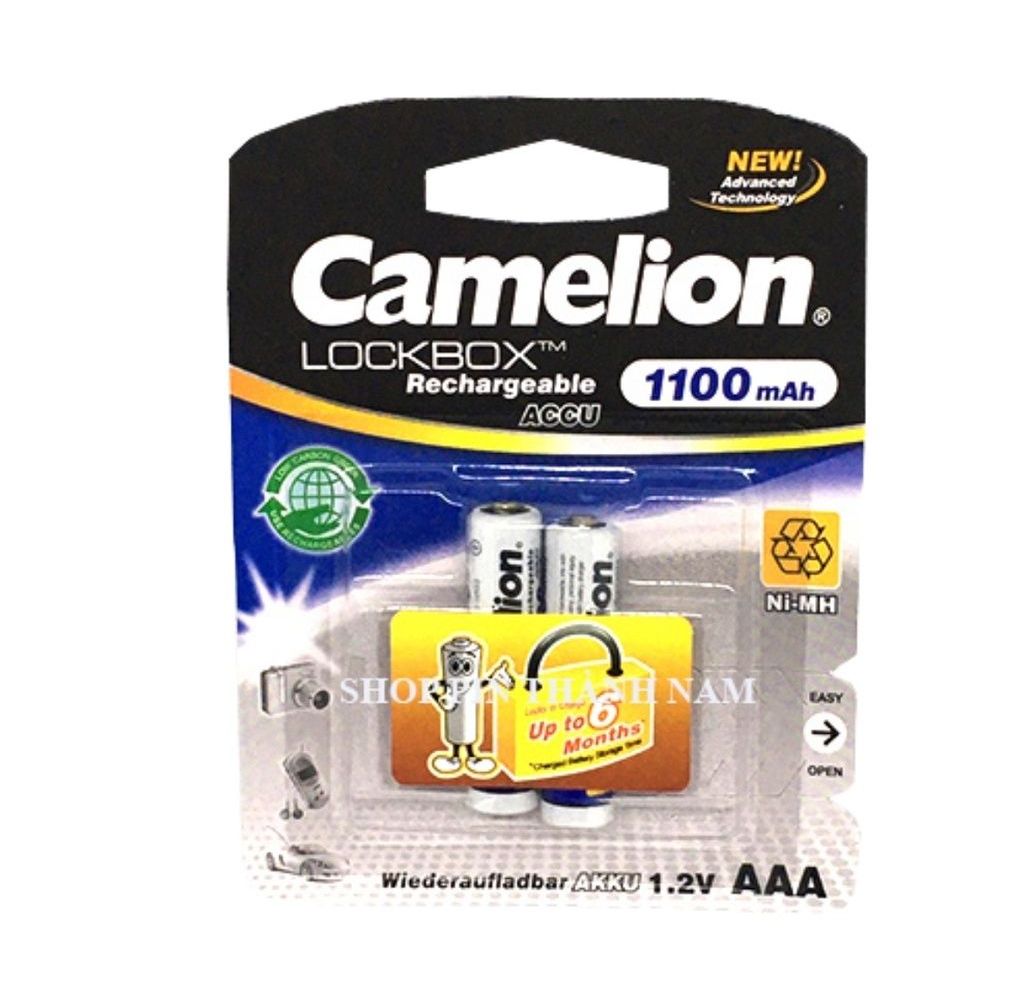 Pin sạc aaa camelion 1100mah 1,2v vỉ 2 viên