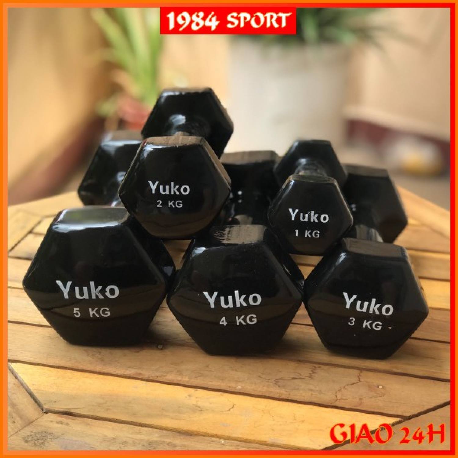 Tạ tay 1kg, 2kg, 3kg, 4kg, 5kg lõi sắt 🔔free ship🔔 vỏ bọc cao su