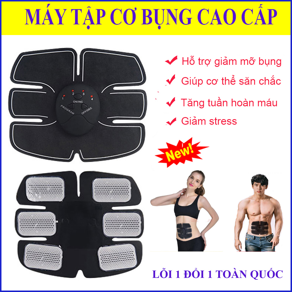 Miếng Dán Tập Cơ Bụng, Máy Tập Bụng Giảm Mỡ, May Tap Co Bung. Massage bụng, giảm stress, làm tăng tuần hoàn máu, giúp đánh tan mỡ thừa, làm cho cơ săn chắc . BẢO HÀNH 1 ĐỔI 1.