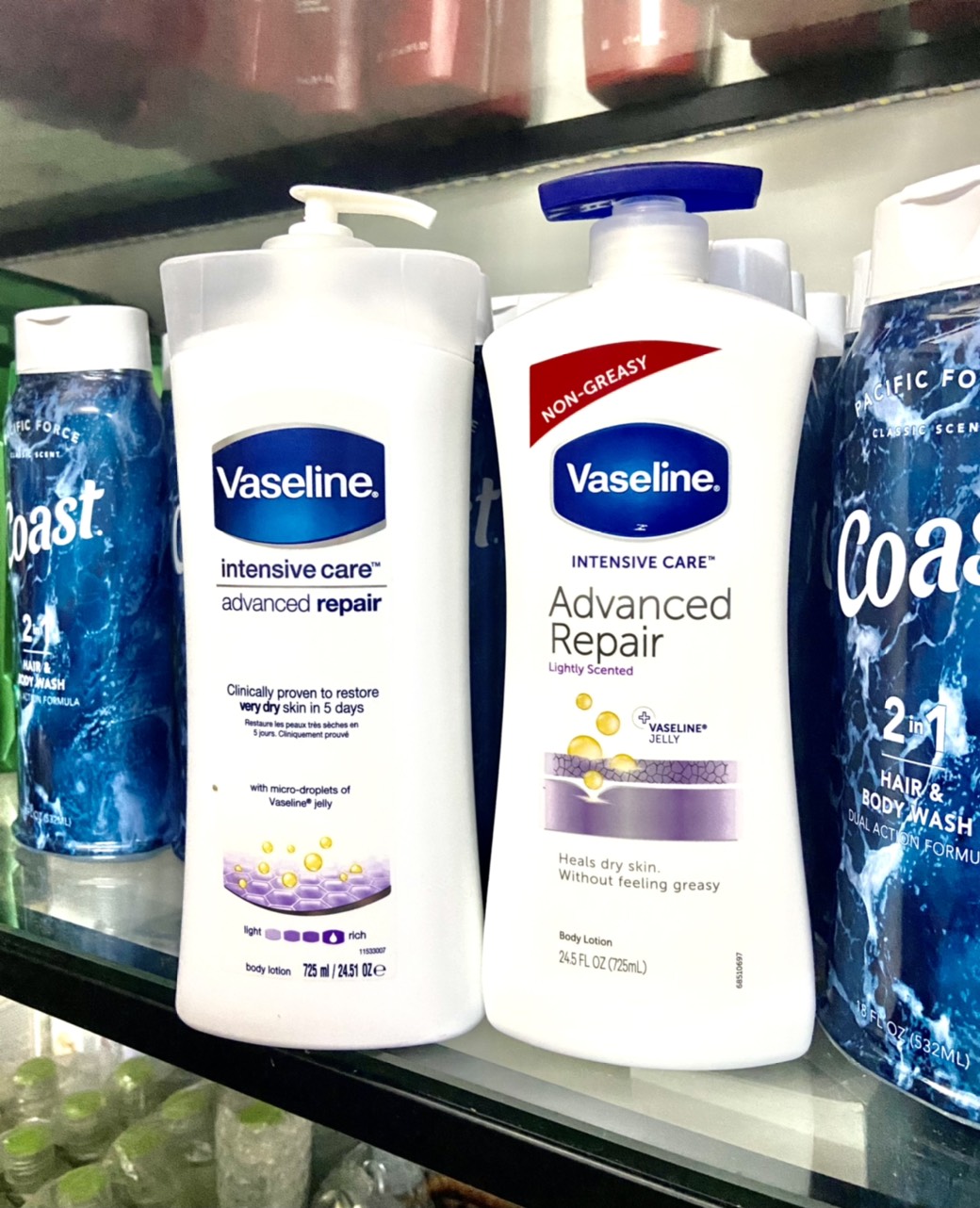 Sữa dưỡng thể vaseline intensive care advanced repair dành cho da cực kỳ khô 725ml - chai trắng