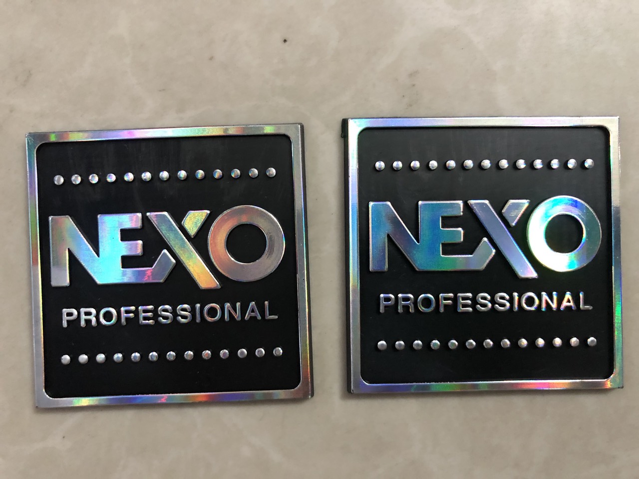 Tem dán thùng loa nexo