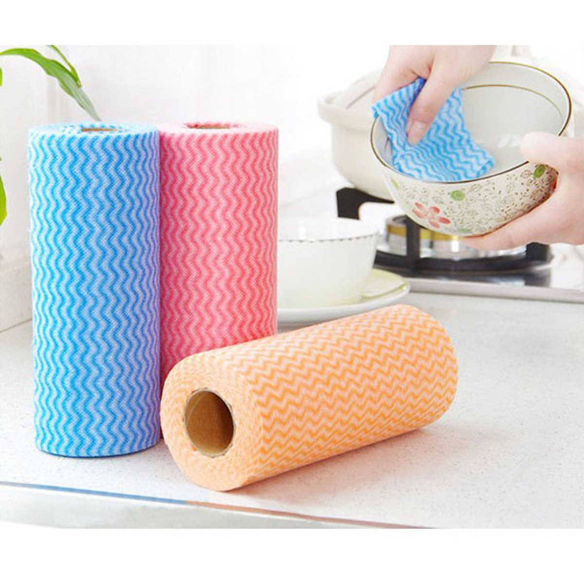 Combo 5 cuộn giấy lau đa năng cao cấp