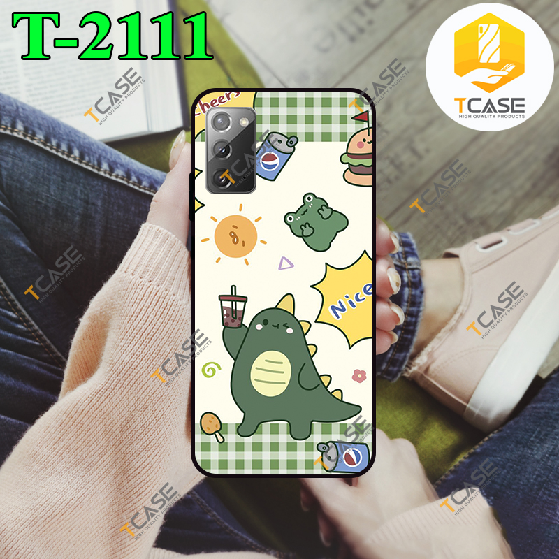 Ốp lưng SamSung Galaxy Note 20 in hình Khủng Long Xanh Cute Phần A