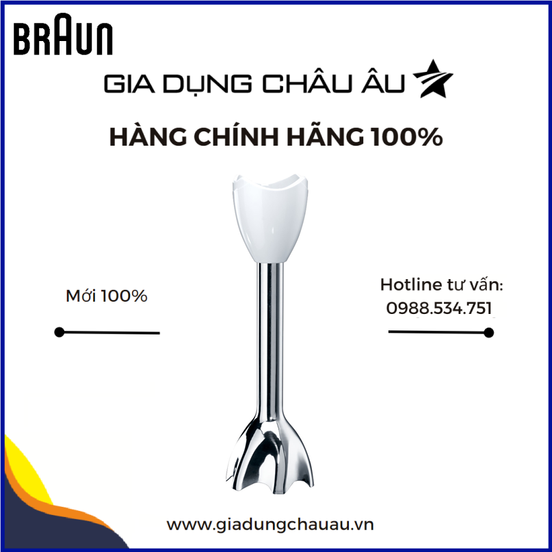 [CHÍNH HÃNG] Phụ kiện cây dao xay inox máy xay cầm tay Braun dòng Multiquick 5 (MQ5) - Thanh dao xay inox Braun - Thanh dao sục cháo phụ kiện máy cầm tay Braun MQ5235 MQ5200 MQ5245 MQ5000 MQ5035 MQ5030 MQ5045 MQ3000 MQ3035 MQ3045