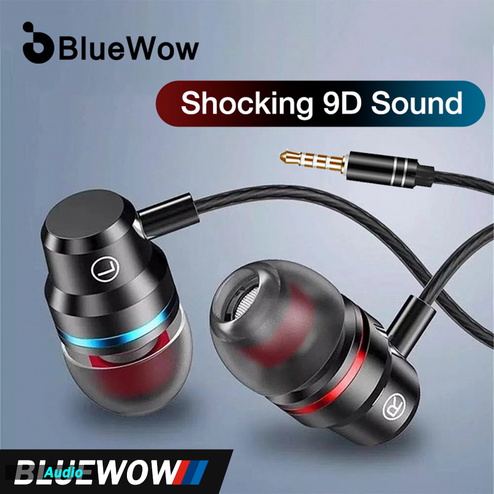 BlueWow G2 Wired Earphones Earbuds Headphones 3.5mm In Ear Earphone