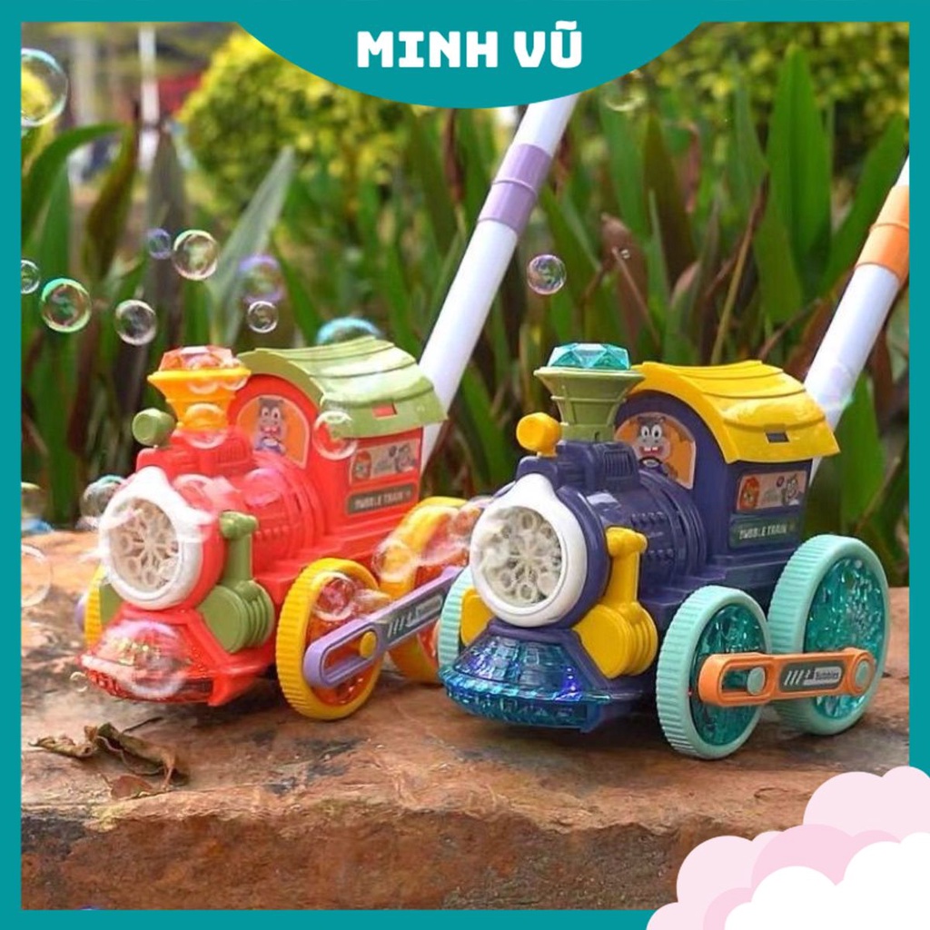 Xe đẩy tàu lửa thổi bong bóng