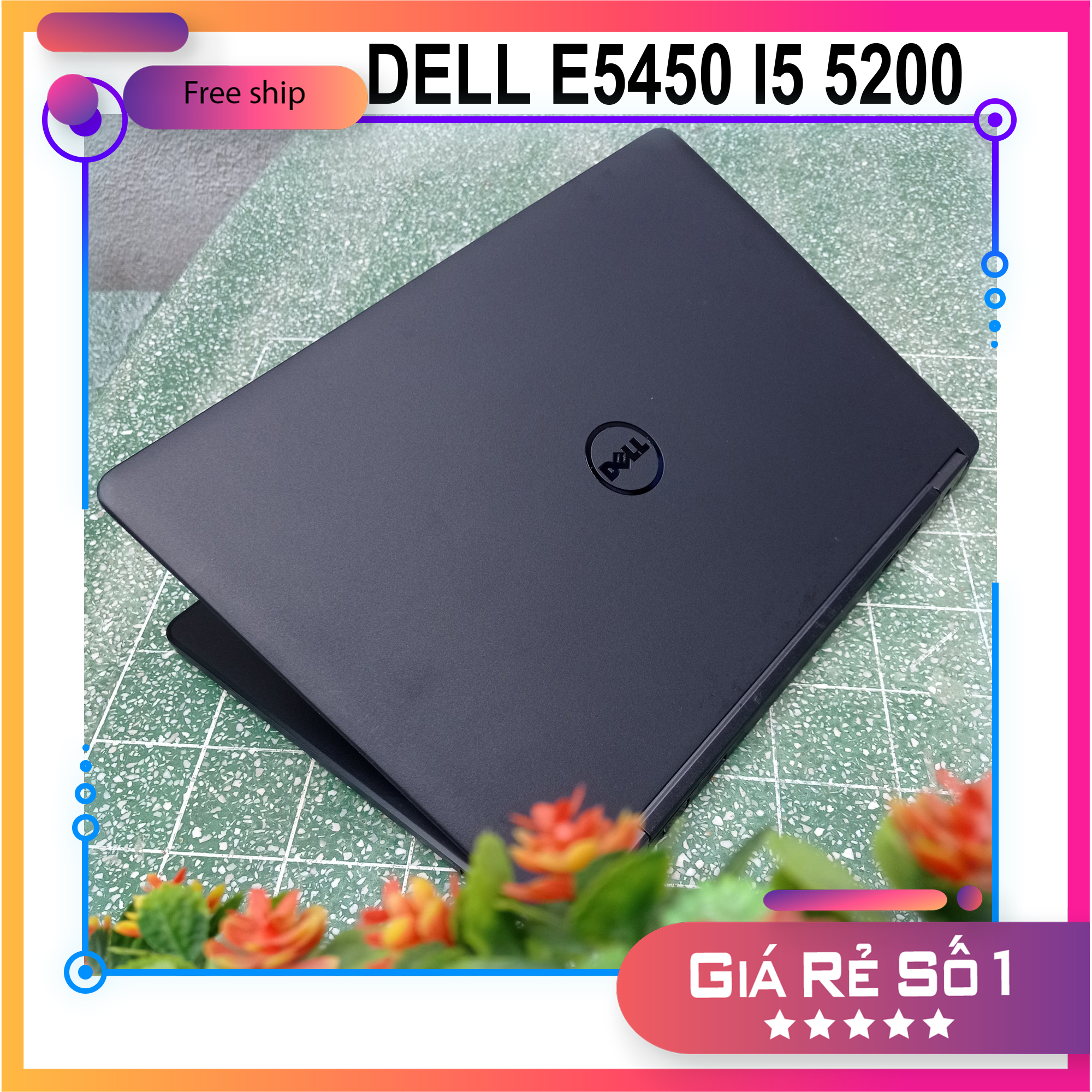 Laptop dell e5450 14in core i5 5200 ram 8gb ssd 256gb
