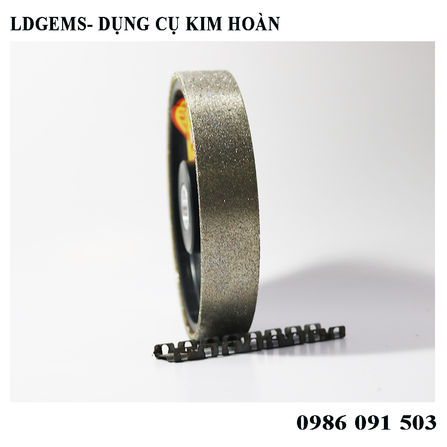 Bánh xe kim cương đường kính 150, trục 12.7mm chuyên dụng mài, bo phom đá quý, mài lưỡi câu