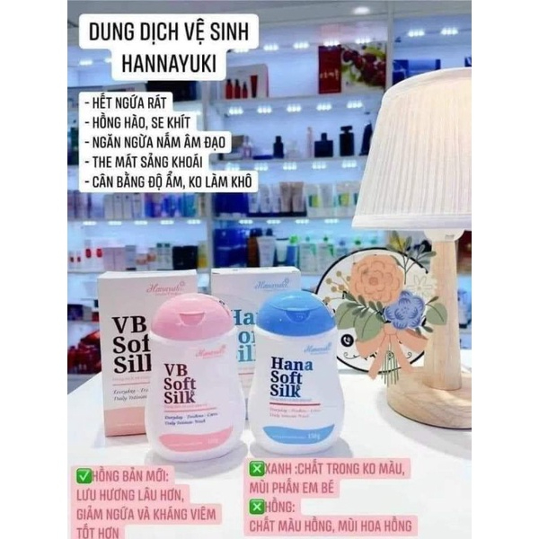 Hana soft silk - dung dich vệ sinh phụ nữ hanayuki