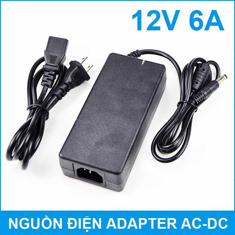 Adapter biến thế đổi nguồn từ 220v xuống 12v 6A