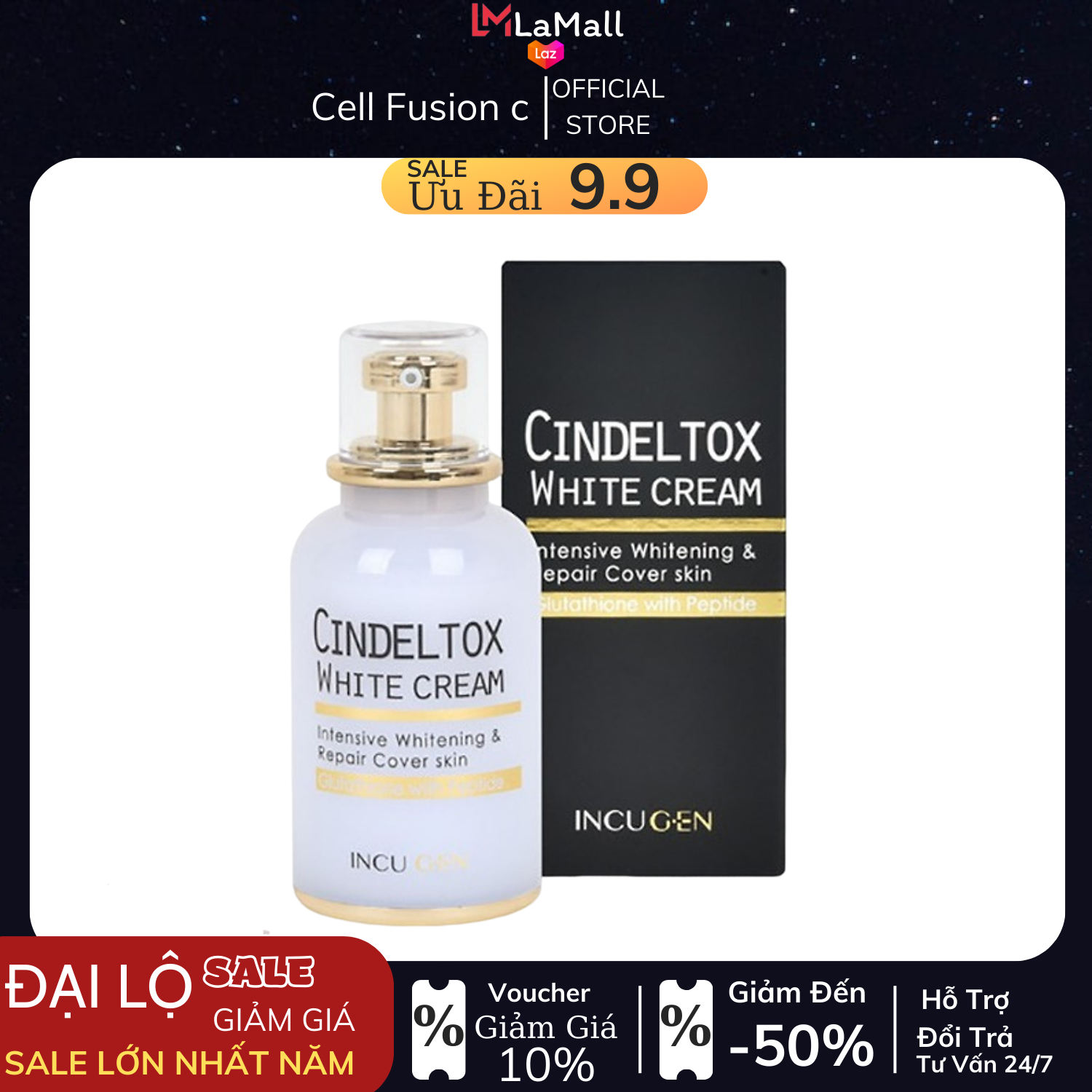 Kem Truyền trắng da Cindel Tox White Cream