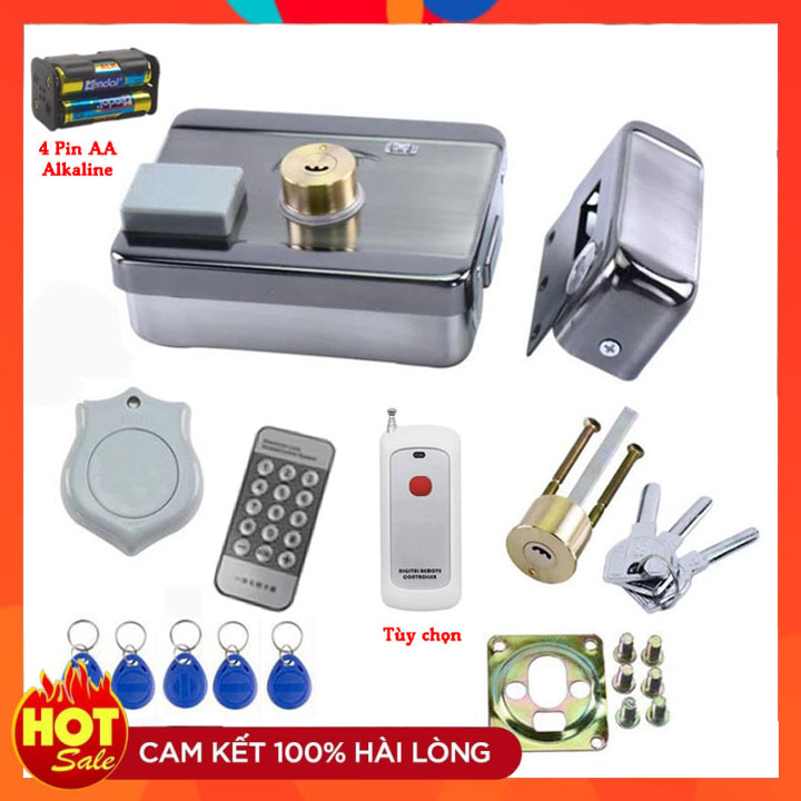 Khóa cổng thẻ từ, điều khiển từ xa cho gia đình nhà trọ