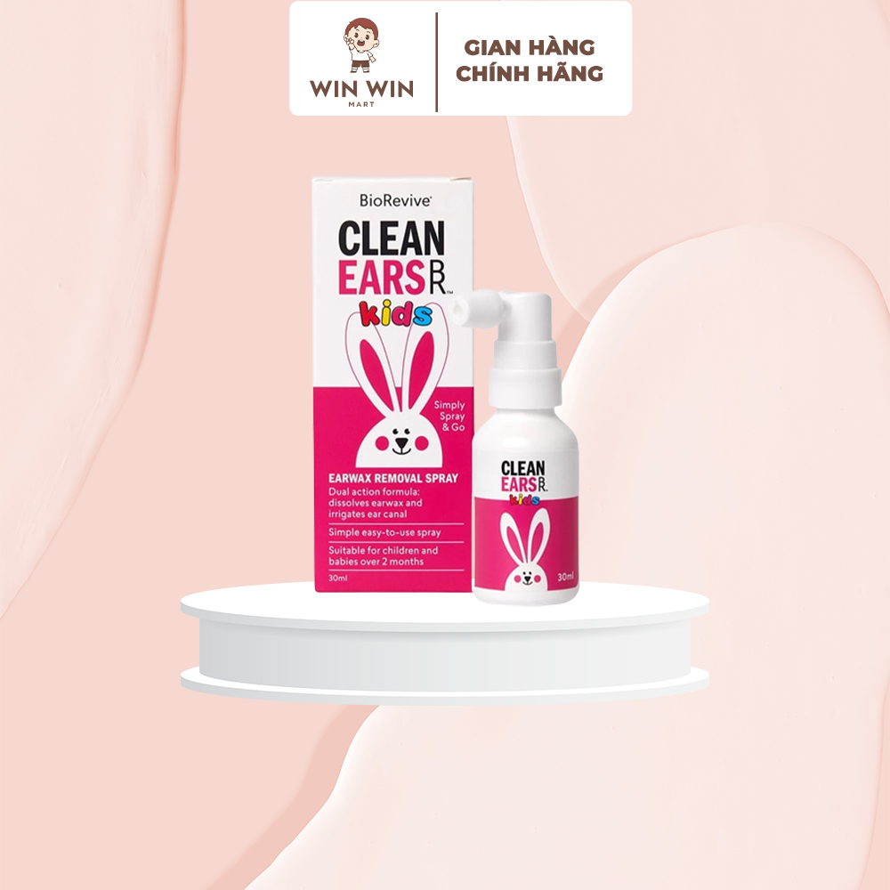 Xịt tan ráy tai cho bé - cleanears kids - 30ml