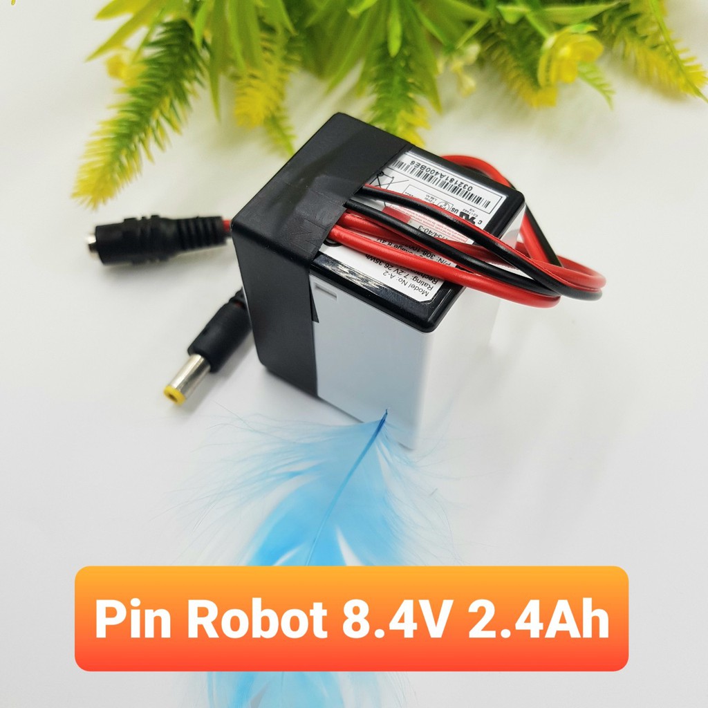 Pin 2S 2440mAh Sạc Robot Pin Arduino 8.4V 2440mAh Chất Lượng Cao (Pin Sạc)
