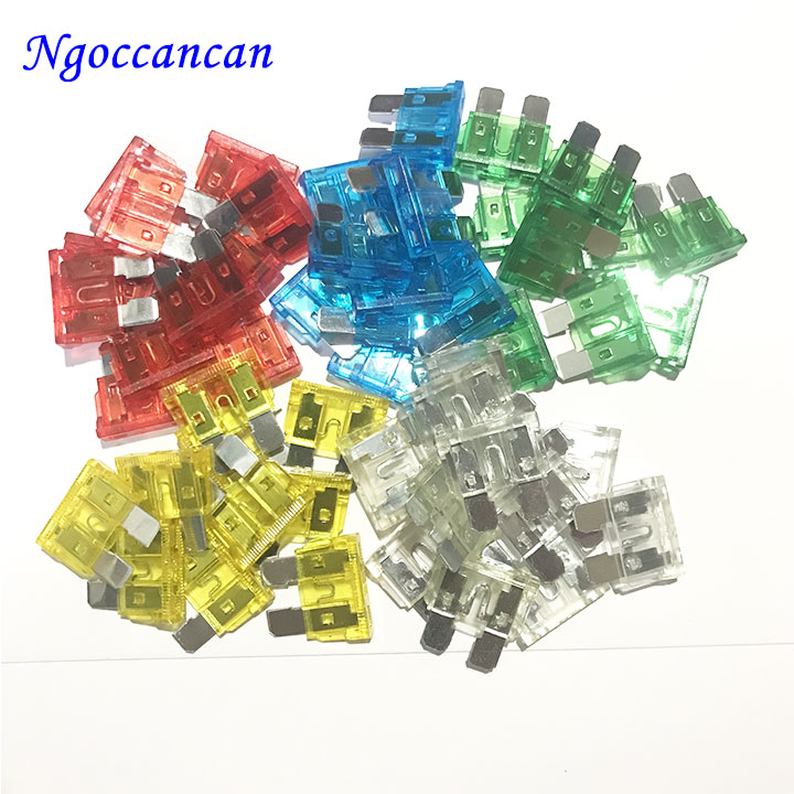 Bộ 10 cầu chì ô tô xe tải chân to 10a, 15a, 20a, 25a, 30a