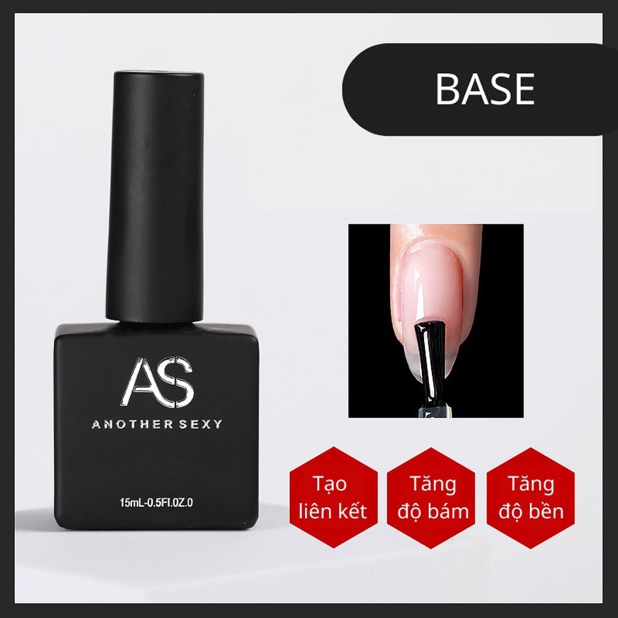 Base, top gel as chai vuông - nước liên kết, top bóng sơn gel hàng chuẩn loại 1