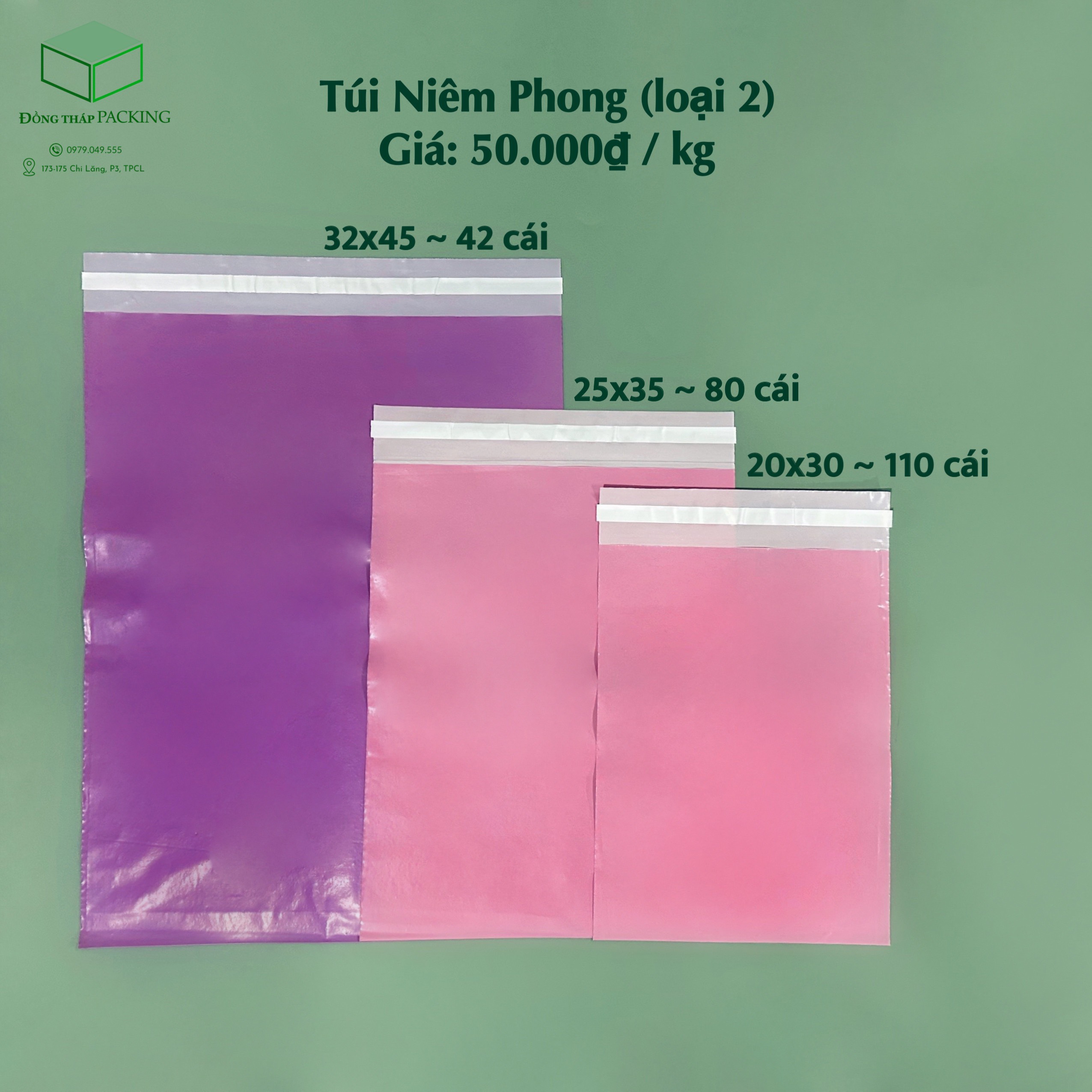 1kg túi niêm phong gói hàng