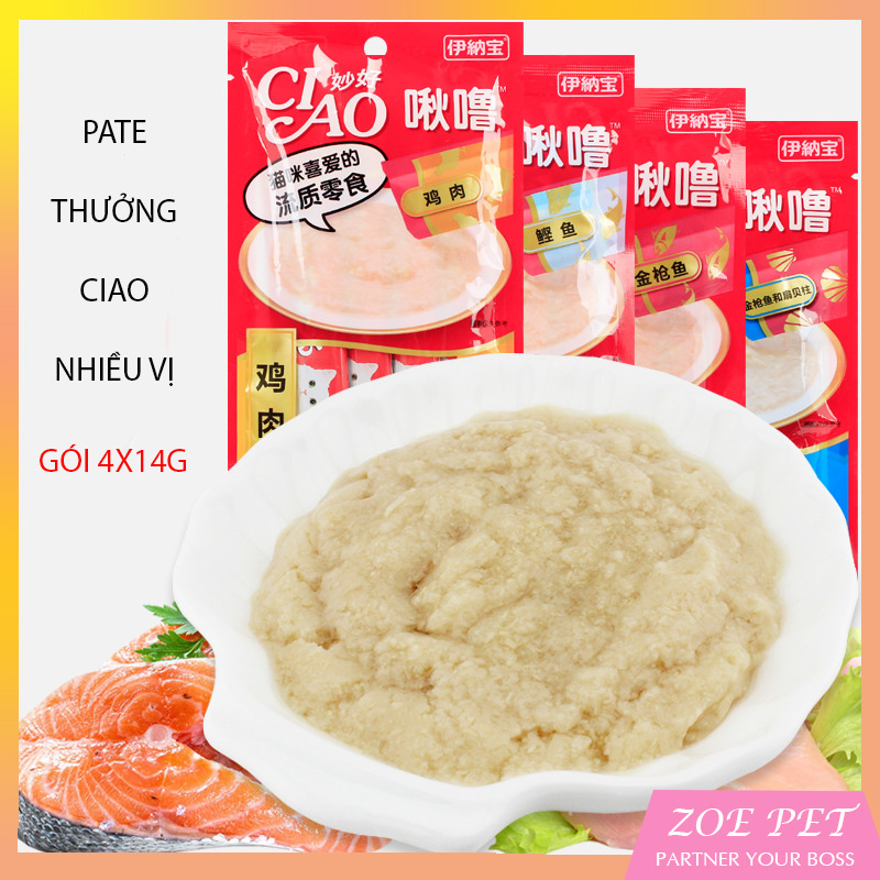Pate ciao - thức ăn thưởng cho thú cưng