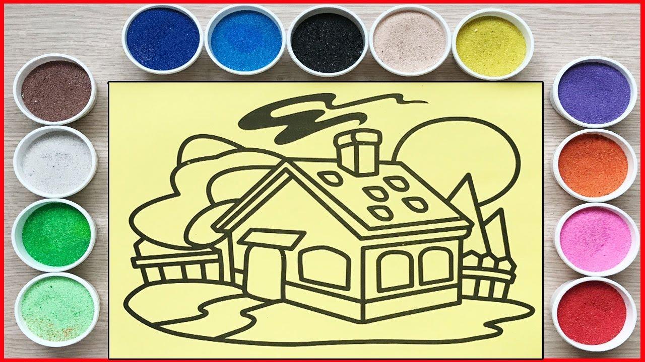 Tranh cát cho bé size đại 22x29 (Kèm cát)