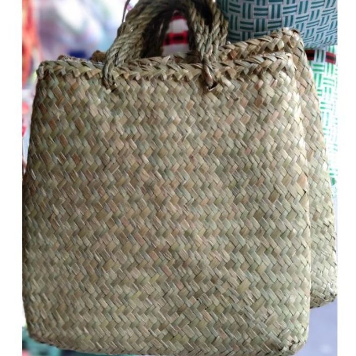 [HCM]Túi xách đệm giỏ đệm túi cỏ bàng