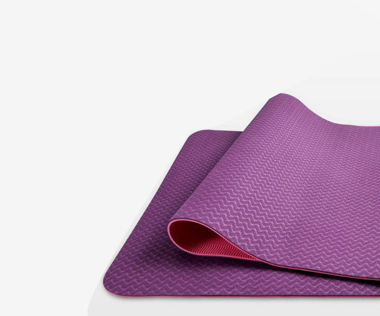 Thảm yoga VN - TPE 2 LỚP 6mm Chống xẹp lún