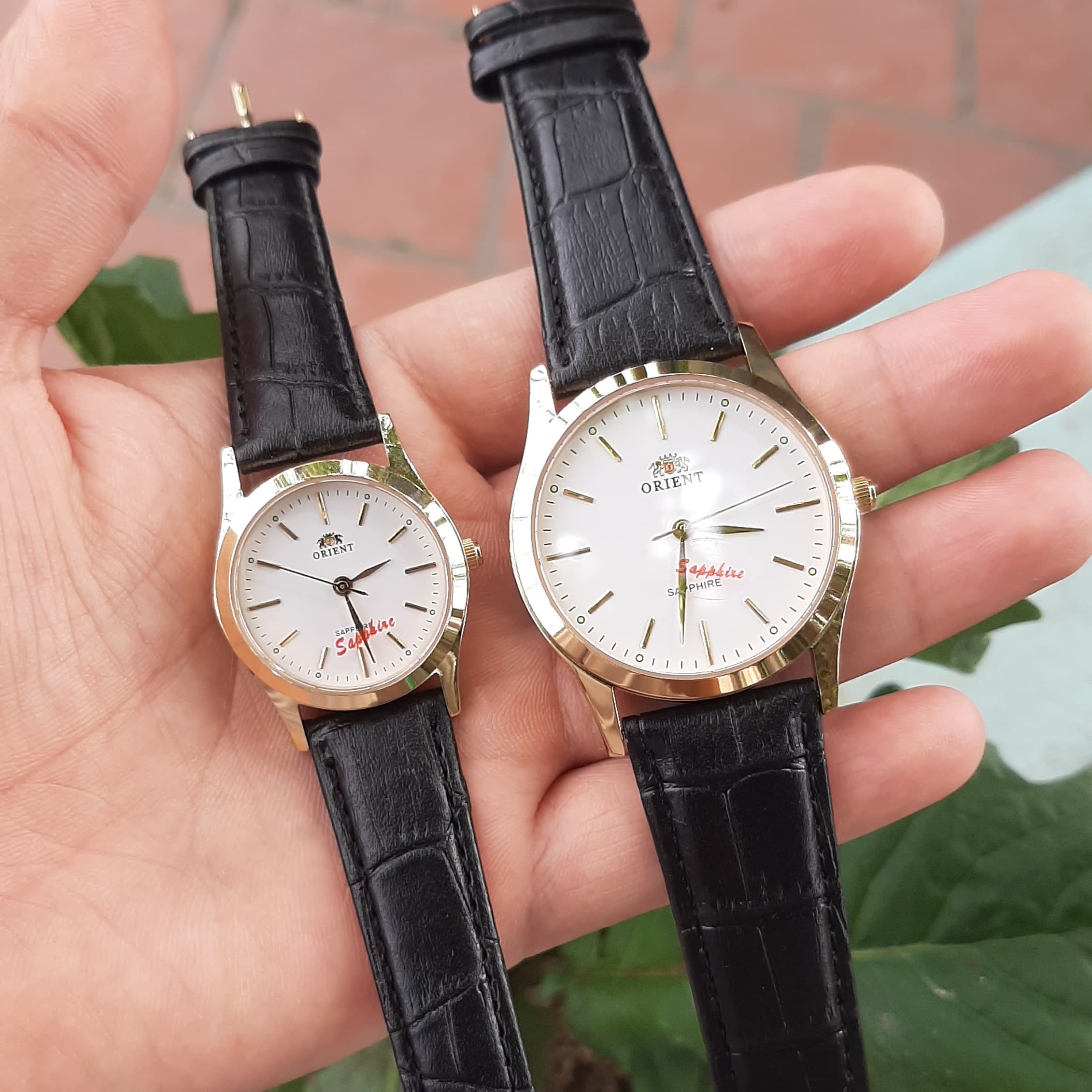 Đồng Hồ Nam Nữ Orient Cặp Đôi Máy Nhật, Kính Sapphire [ ảnh shop chụp]
