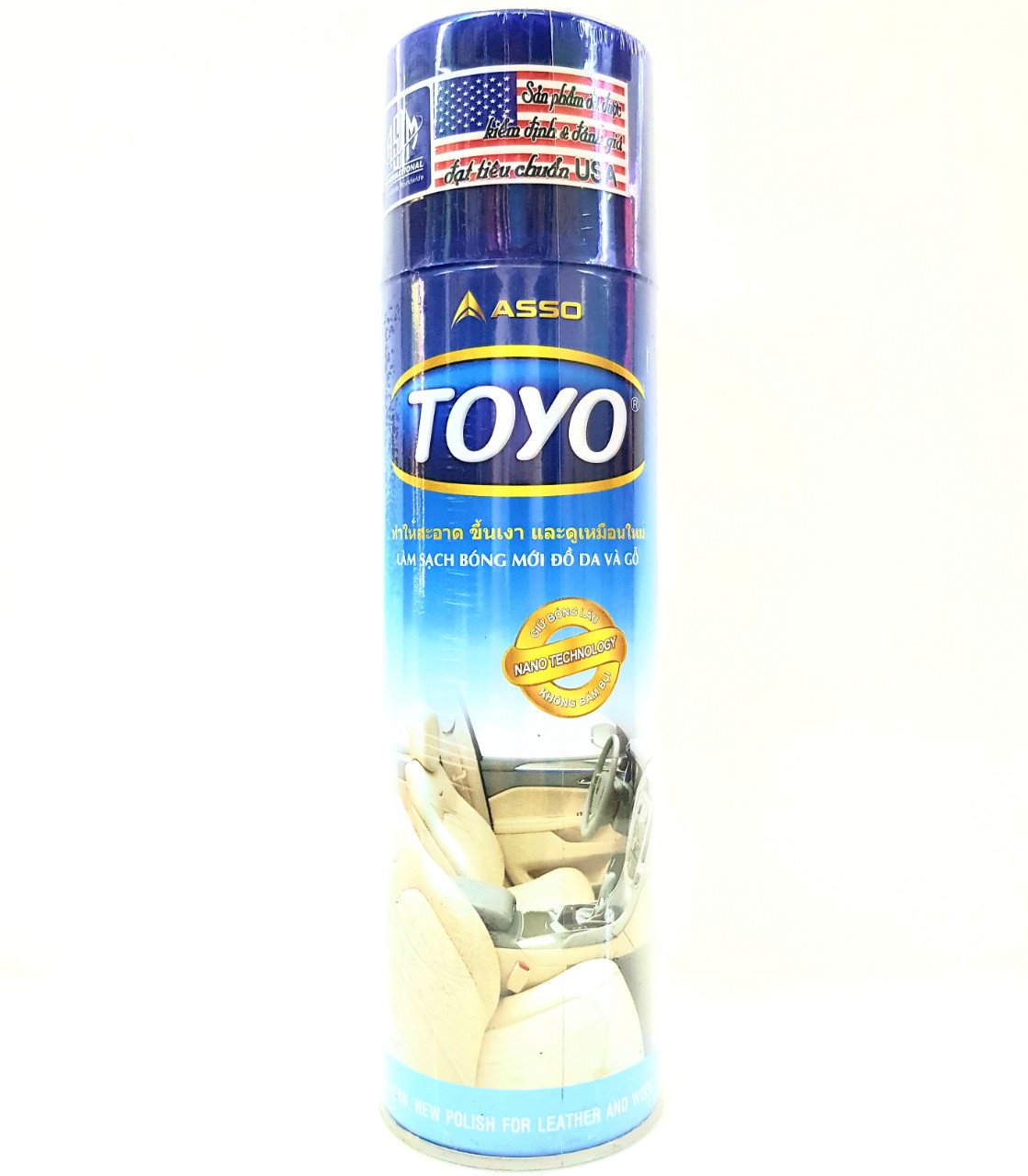 [HCM]Chai xịt làm bóng đồ da và gỗ TOYO 500ml