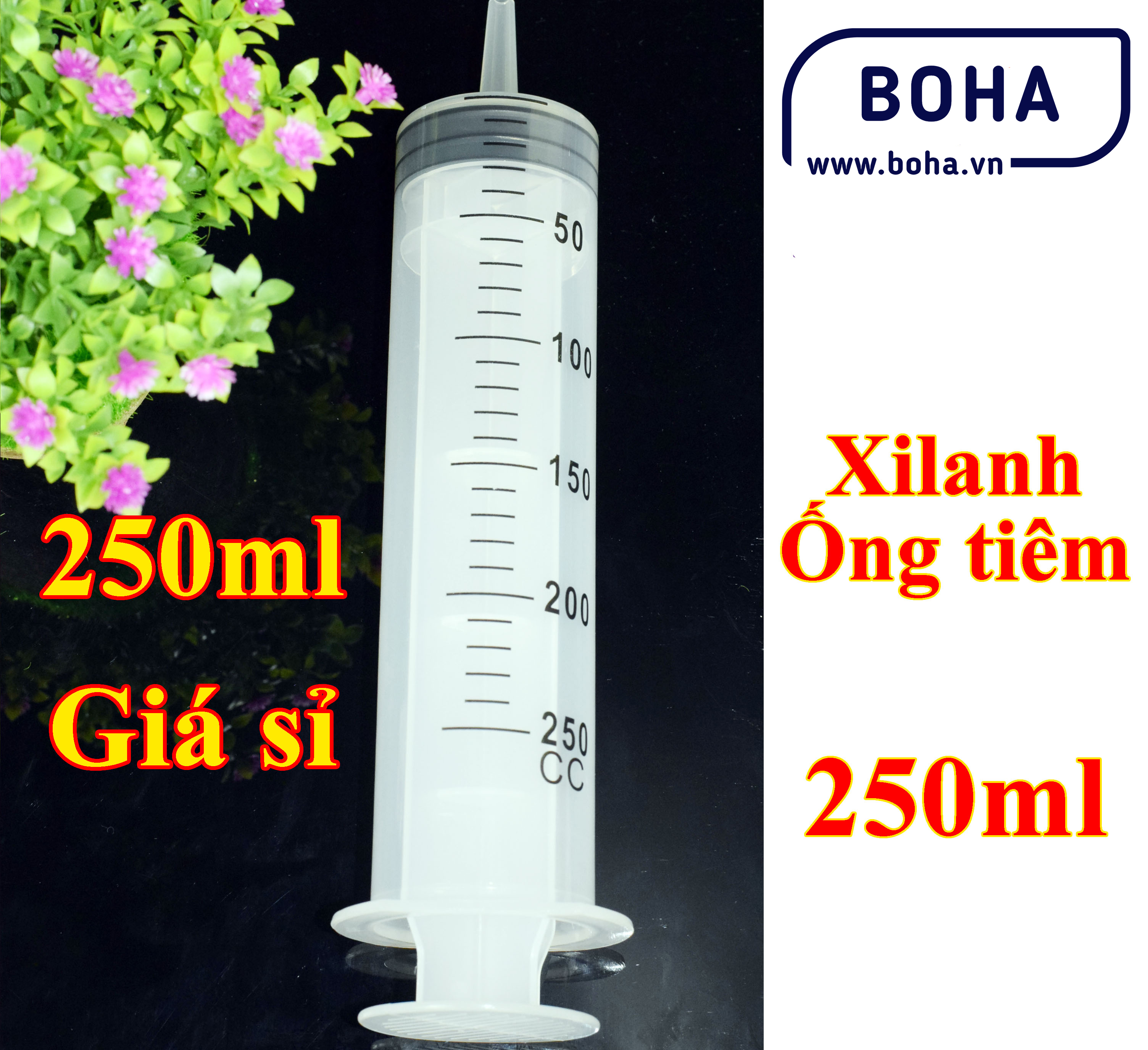 Bơm kim tiêm 250ml, xilanh to 250ml, ống tiêm 250cc - xl250