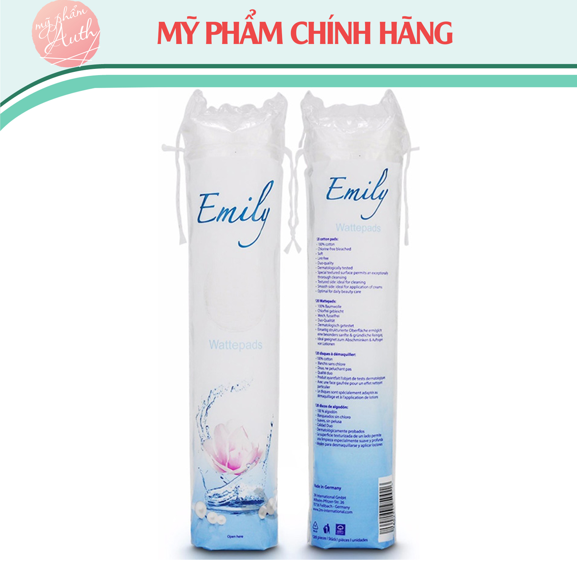 [HCM][HÀNG CHUẨN] Bông tẩy trang Emily gói 120 miếng