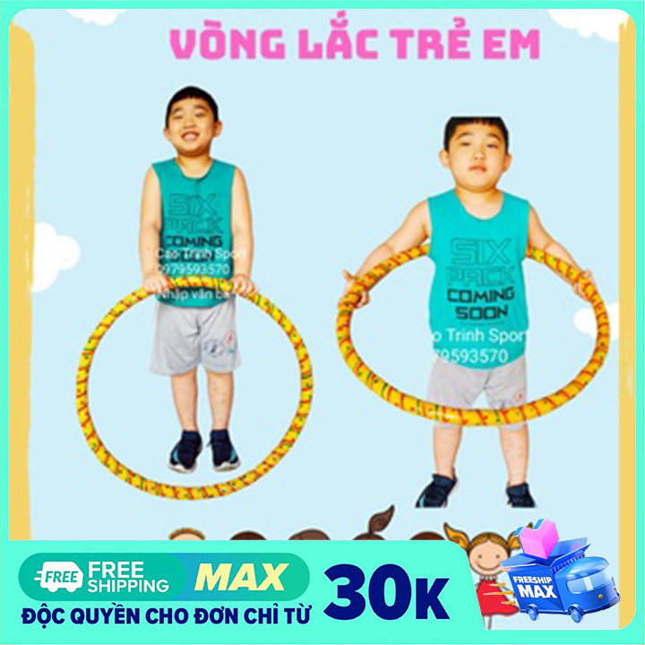Vòng lắc eo bụng mây tự nhiên trẻ em cho bé vui vẻ, giải trí, nâng cao sức khoẻ
