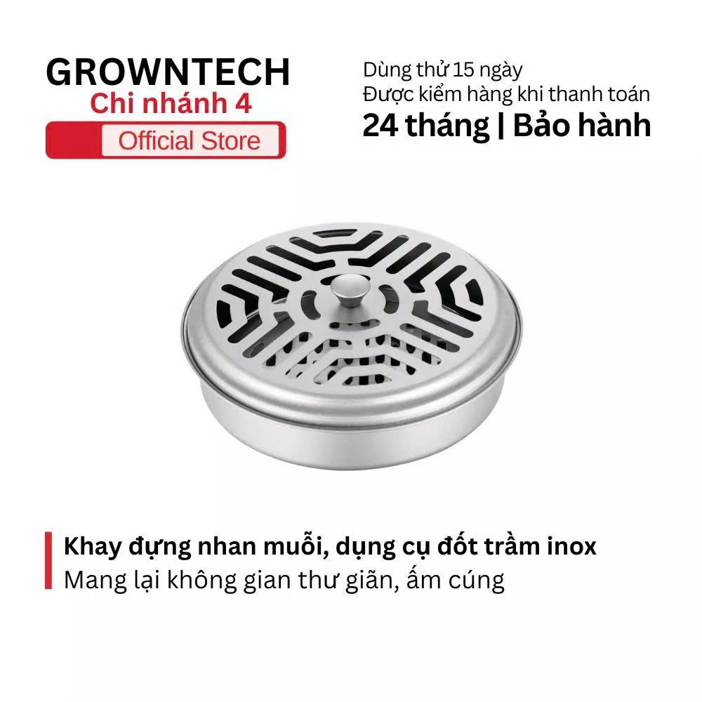  Khay Đựng Nhang Muỗi Dụng Cụ Đốt Trầm Hương & Nhang Khoanh – Inox 304 Sang Trọng Bền Đẹp 