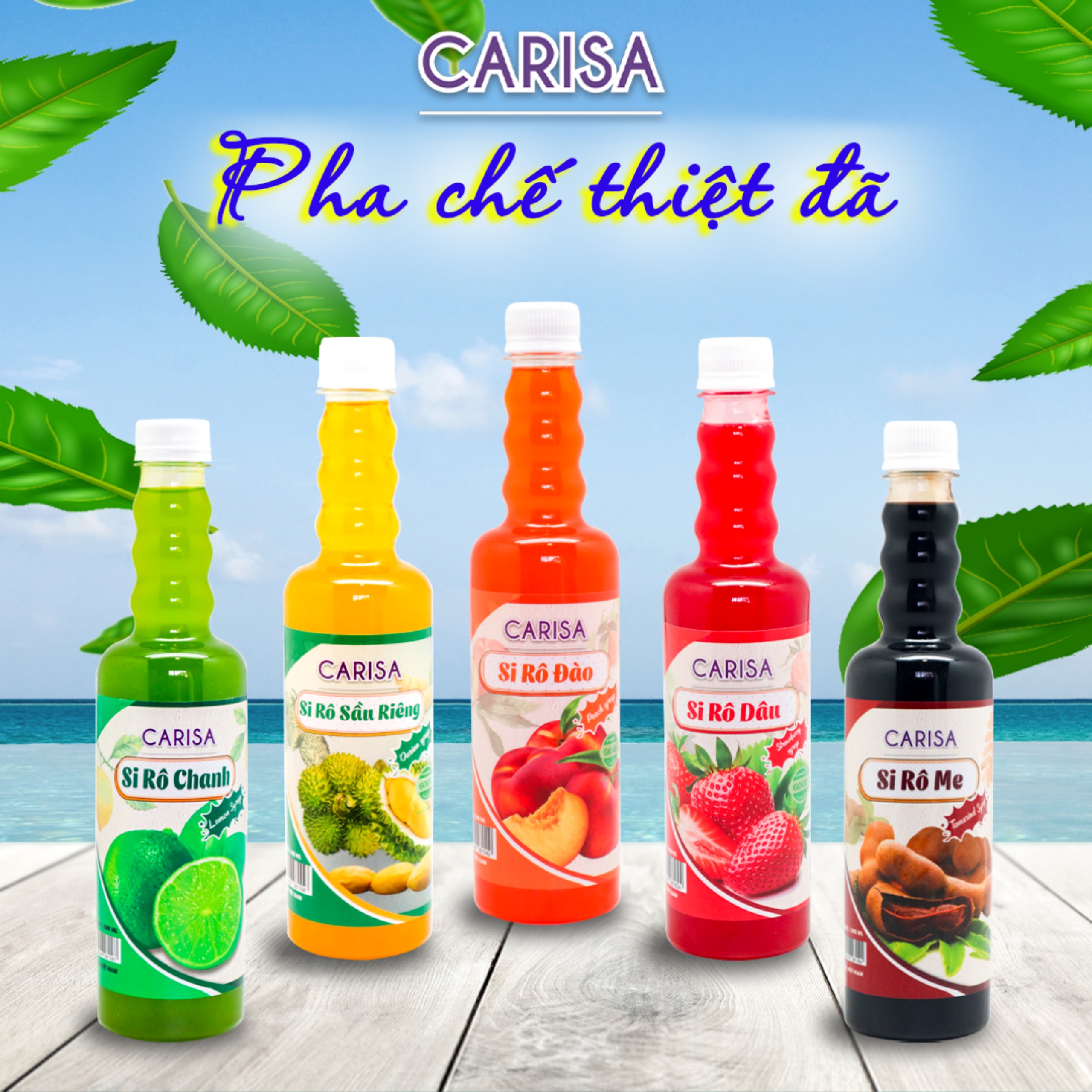 Si rô Carisa 680ml đậm đặc, giá rẻ bất ngờ, nhiều mùi vị, dễ pha chế